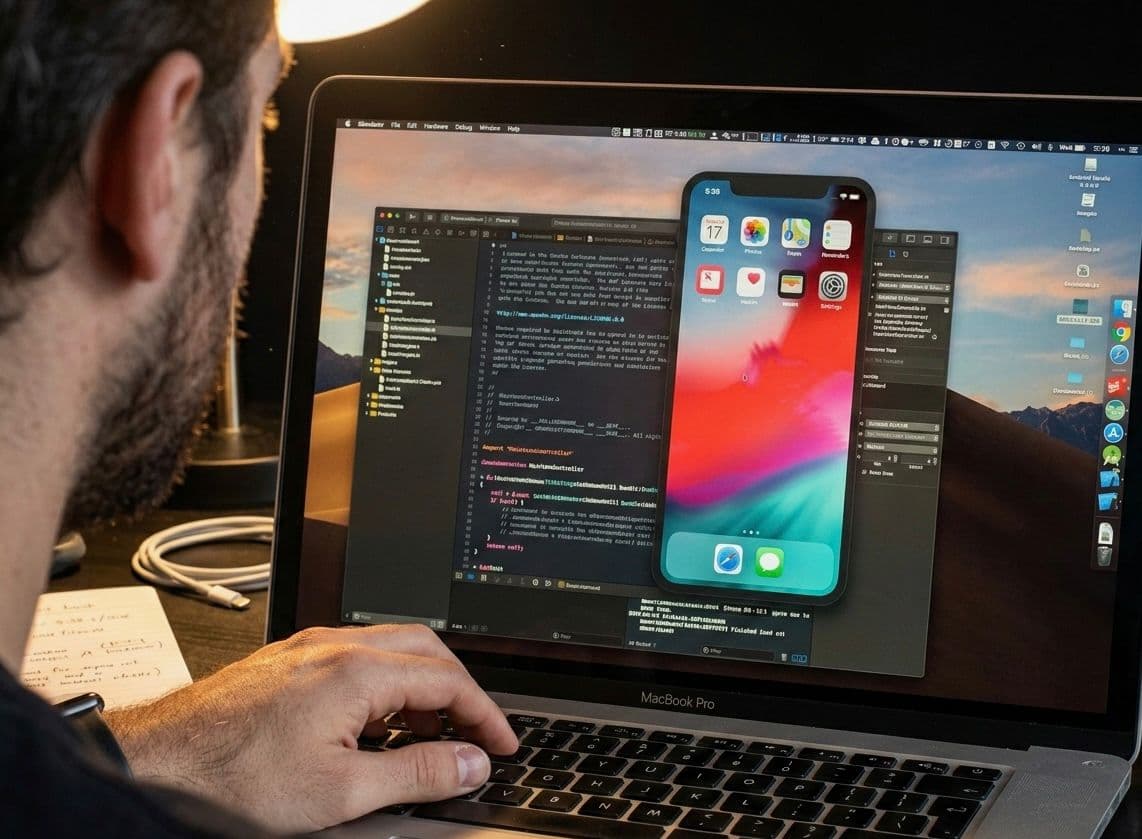 Mobile application development professional workspace